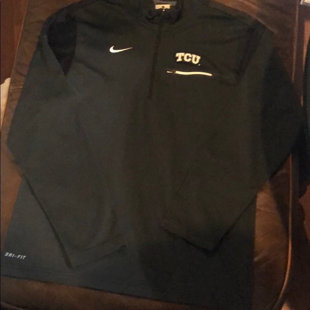 TCU 1/4 Zip Nike- Dri fit Pullover